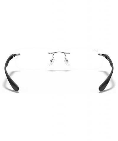 RX8724 Unisex Rectangle Eyeglasses Dark Grey $31.92 Unisex