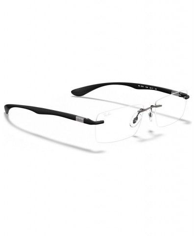 RX8724 Unisex Rectangle Eyeglasses Dark Grey $31.92 Unisex