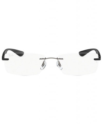 RX8724 Unisex Rectangle Eyeglasses Dark Grey $31.92 Unisex