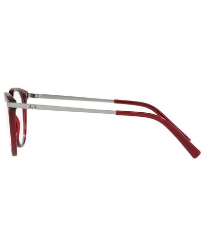 Women's Cat Eye Eyeglasses AX3078 Burgundy $17.50 Womens