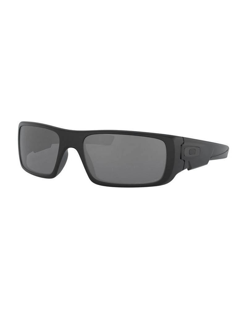 Men's Rectangle Sunglasses OO9239 60 Crankshaft Black $12.12 Mens