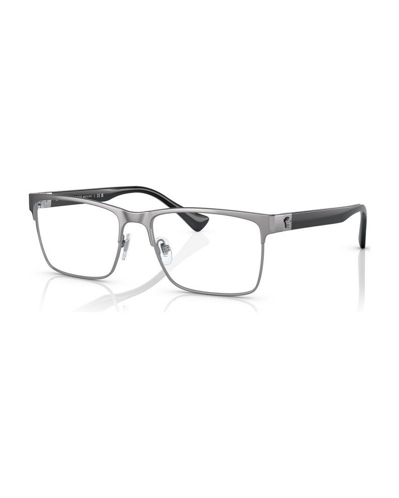 Men's Rectangle Eyeglasses VE128556-O Brushed Gunmetal $27.00 Mens