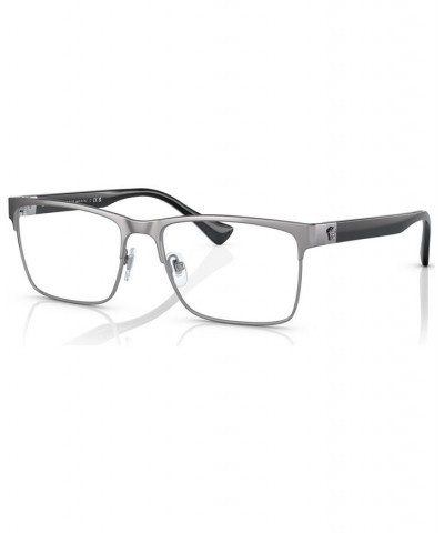 Men's Rectangle Eyeglasses VE128556-O Brushed Gunmetal $27.00 Mens