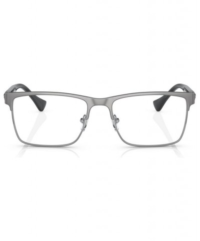 Men's Rectangle Eyeglasses VE128556-O Brushed Gunmetal $27.00 Mens