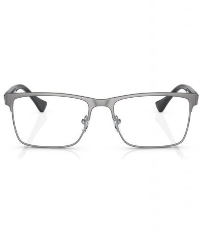 Men's Rectangle Eyeglasses VE128556-O Brushed Gunmetal $27.00 Mens