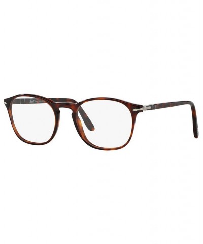 PO3007V Men's Square Eyeglasses Havana $65.52 Mens