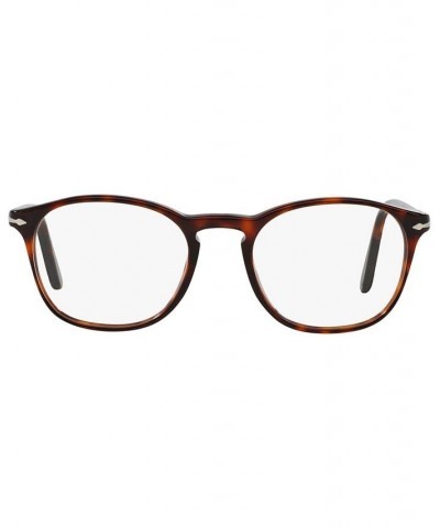 PO3007V Men's Square Eyeglasses Havana $65.52 Mens