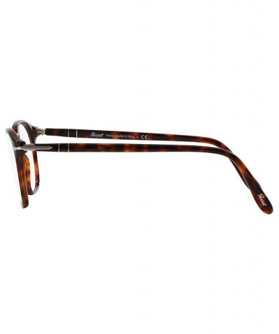 PO3007V Men's Square Eyeglasses Havana $65.52 Mens