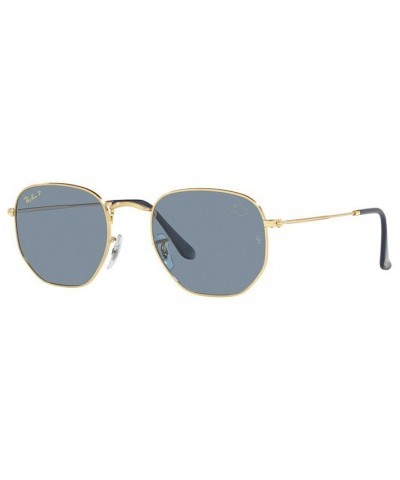 Disney Unisex Polarized Sunglasses RB3548N Hexagonal Mickey WDW50 51 Gold-Tone $26.80 Unisex