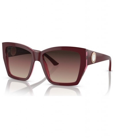 Women's Sunglasses BV8260 Bordeaux on Transparent Red $66.11 Womens