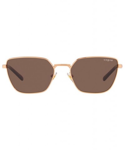 Hailey Bieber x Vogue Eyewear Women's Sunglasses VO4245S 53 Rose Gold-Tone $16.83 Womens