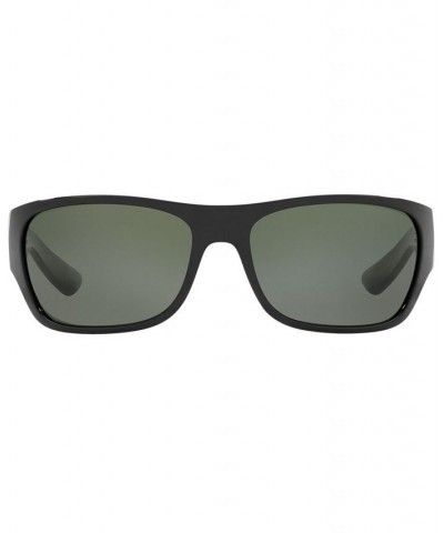 Polarized Sunglasses HU2013 63 BLACK/ POLAR GREEN $15.47 Unisex