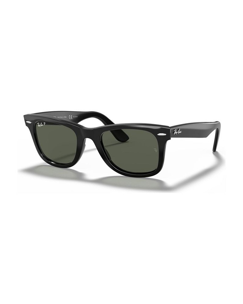 Unisex Polarized Low Bridge Fit Sunglasses RB2140F ORIGINAL WAYFARER CLASSIC 54 Black $63.90 Unisex