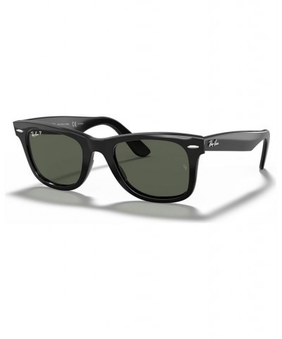 Unisex Polarized Low Bridge Fit Sunglasses RB2140F ORIGINAL WAYFARER CLASSIC 54 Black $63.90 Unisex