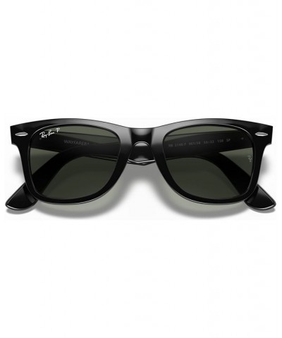 Unisex Polarized Low Bridge Fit Sunglasses RB2140F ORIGINAL WAYFARER CLASSIC 54 Black $63.90 Unisex