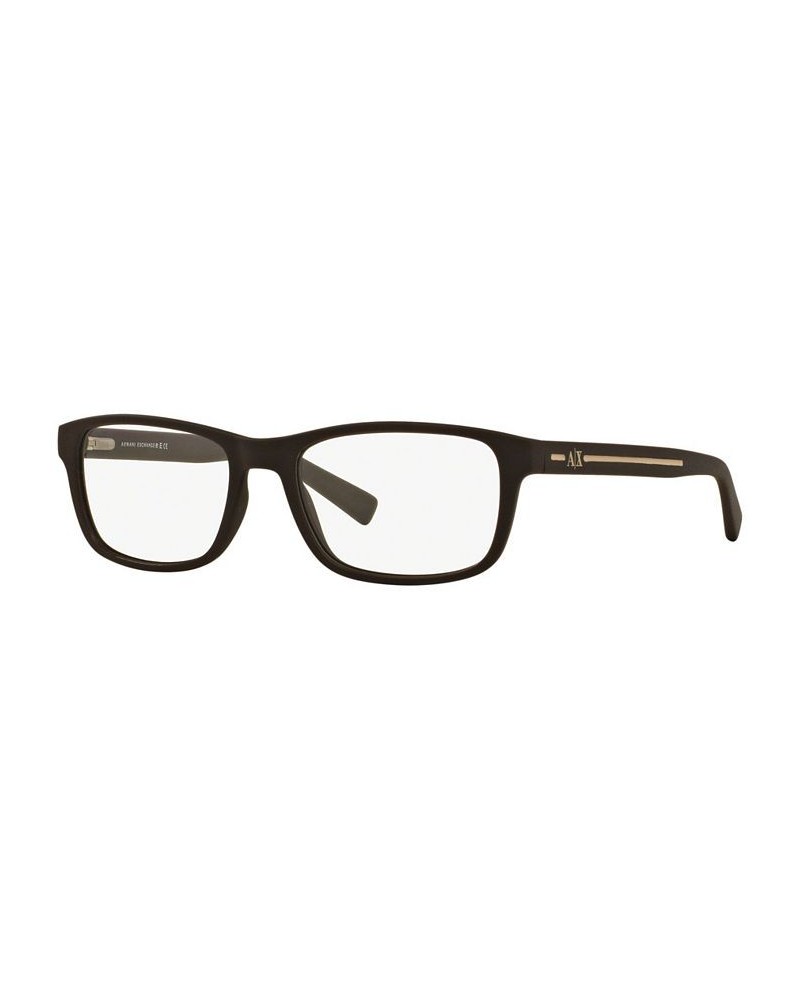 Armani Exchange AX3021 Men's Rectangle Eyeglasses Matte Brow $15.47 Mens