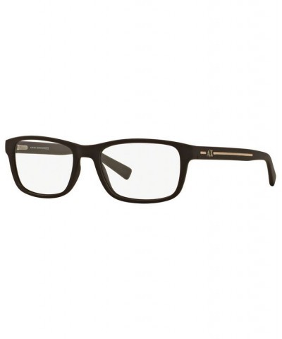 Armani Exchange AX3021 Men's Rectangle Eyeglasses Matte Brow $15.47 Mens