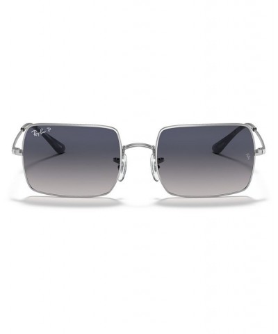 RECTANGLE Polarized Sunglasses RB1969 54 SILVER/BLUE GRADIENT POLAR $36.21 Unisex