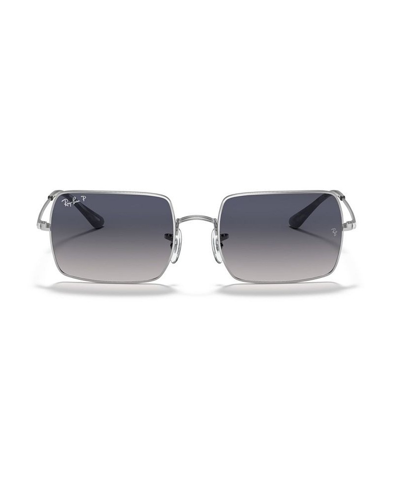 RECTANGLE Polarized Sunglasses RB1969 54 SILVER/BLUE GRADIENT POLAR $36.21 Unisex