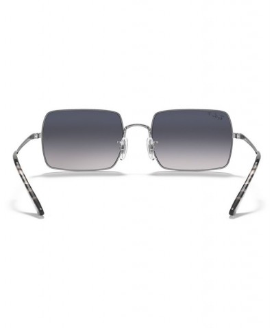 RECTANGLE Polarized Sunglasses RB1969 54 SILVER/BLUE GRADIENT POLAR $36.21 Unisex