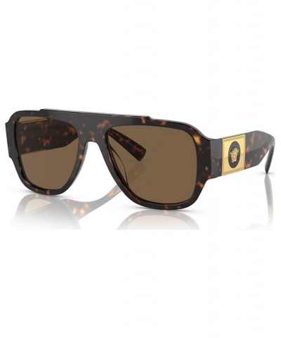 Men's Polarized Sunglasses VE4436U 57 Havana $68.00 Mens