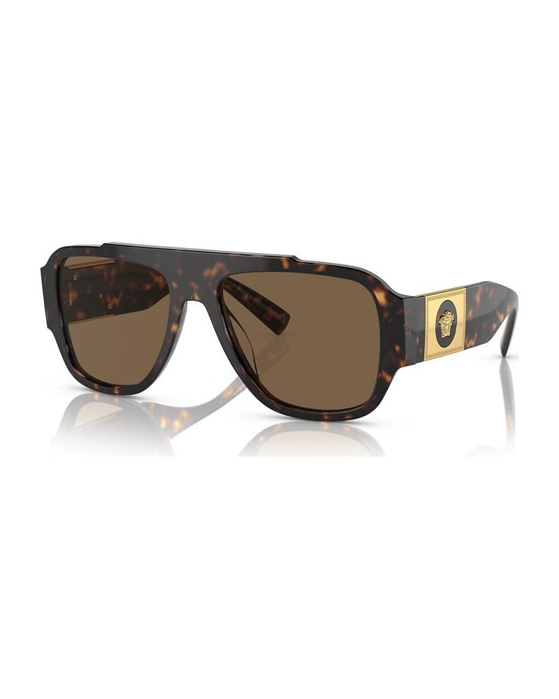 Men's Polarized Sunglasses VE4436U 57 Havana $68.00 Mens