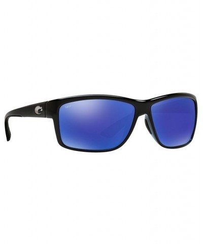 Men's Polarized Sunglasses BLACK SHINY/BLUE MIR POL $27.69 Mens