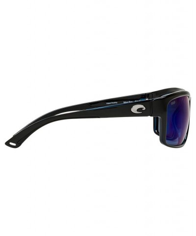 Men's Polarized Sunglasses BLACK SHINY/BLUE MIR POL $27.69 Mens