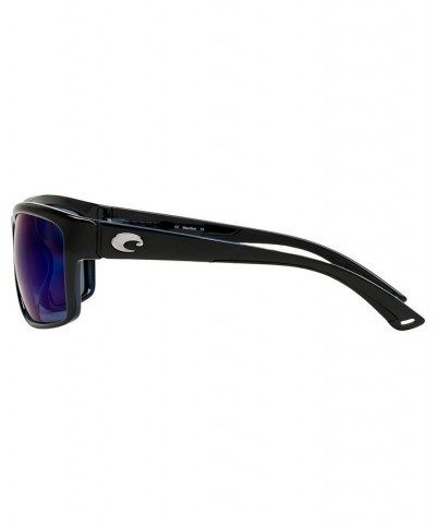 Men's Polarized Sunglasses BLACK SHINY/BLUE MIR POL $27.69 Mens