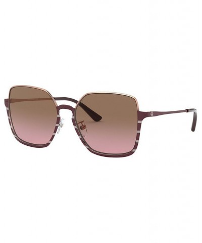 Sunglasses TY6076 56 Rose Gold Metal Bath/VIOLET GRADIENT BROWN $39.80 Unisex