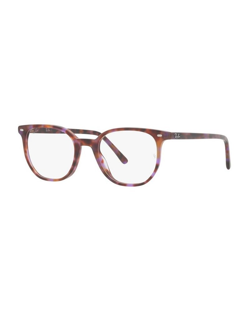 RB5397 ELLIOT Unisex Irregular Eyeglasses Brown and Violet Havana $37.59 Unisex