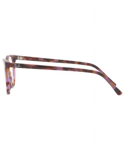 RB5397 ELLIOT Unisex Irregular Eyeglasses Brown and Violet Havana $37.59 Unisex