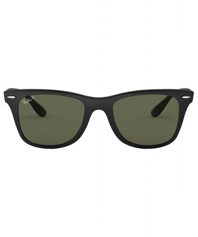 Unisex Polarized Low Bridge Fit Sunglasses RB4195F WAYFARER LITEFORCE 52 Black $39.27 Unisex