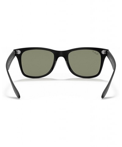 Unisex Polarized Low Bridge Fit Sunglasses RB4195F WAYFARER LITEFORCE 52 Black $39.27 Unisex