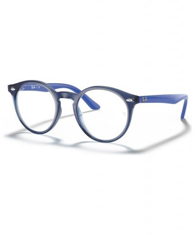 RY1594 Chid Round Eyeglasses Transparent Blue $24.64 Kids