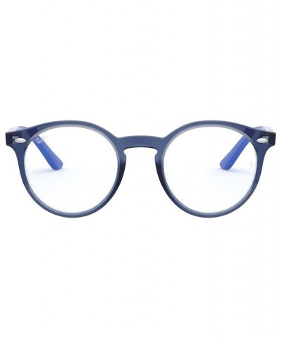 RY1594 Chid Round Eyeglasses Transparent Blue $24.64 Kids