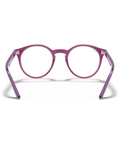 RY1594 Chid Round Eyeglasses Transparent Blue $24.64 Kids