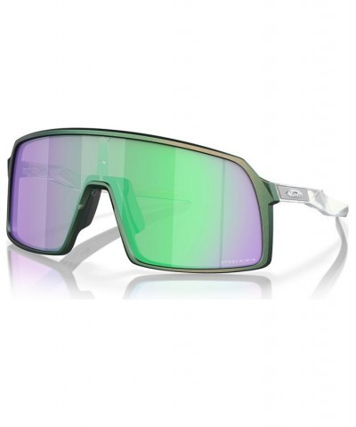 Men's Sunglasses Sutro Discover Collection Matte Silver-Tone Green Colorshift $17.30 Mens