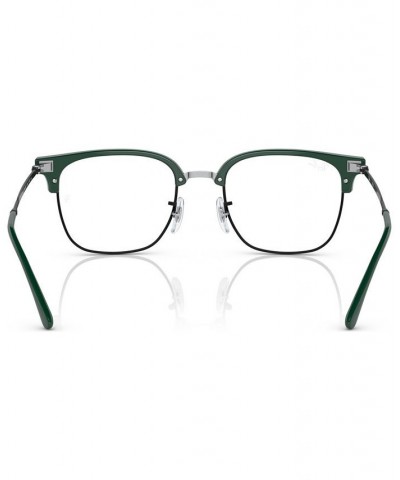 Unisex Square Eyeglasses RX721649-O Green on Black $43.93 Unisex