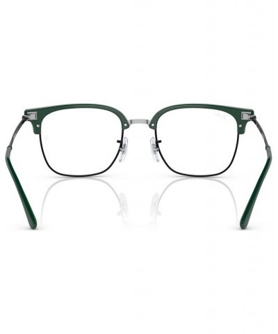 Unisex Square Eyeglasses RX721649-O Green on Black $43.93 Unisex