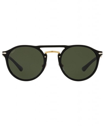 Unisex Sunglasses PO3264S 50 Black Gold-Tone $65.34 Unisex