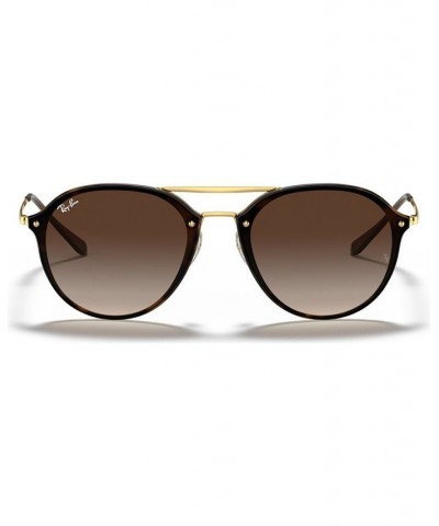 Unisex Sunglasses RB4292N 62 BLAZE DOUBLE BRIDGE Brown - Brown Gradient $44.00 Unisex