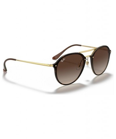 Unisex Sunglasses RB4292N 62 BLAZE DOUBLE BRIDGE Brown - Brown Gradient $44.00 Unisex