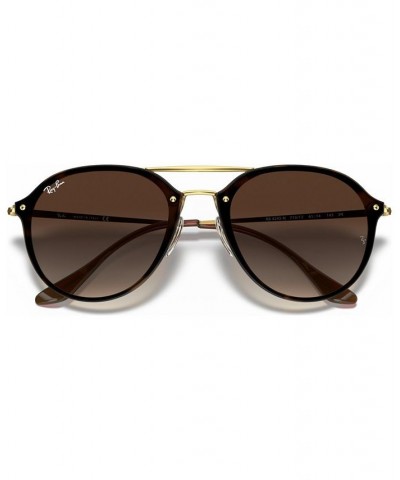 Unisex Sunglasses RB4292N 62 BLAZE DOUBLE BRIDGE Brown - Brown Gradient $44.00 Unisex