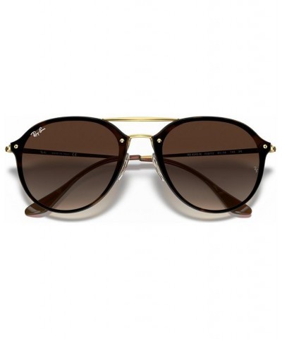 Unisex Sunglasses RB4292N 62 BLAZE DOUBLE BRIDGE Brown - Brown Gradient $44.00 Unisex