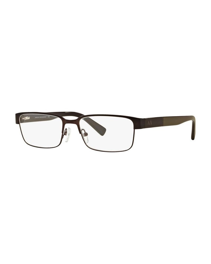 Armani Exchange AX1017 Men's Rectangle Eyeglasses Matte Gunm $18.75 Mens