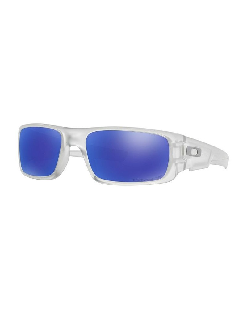 Men's Rectangle Sunglasses OO9239 60 Crankshaft Transparent $36.36 Mens