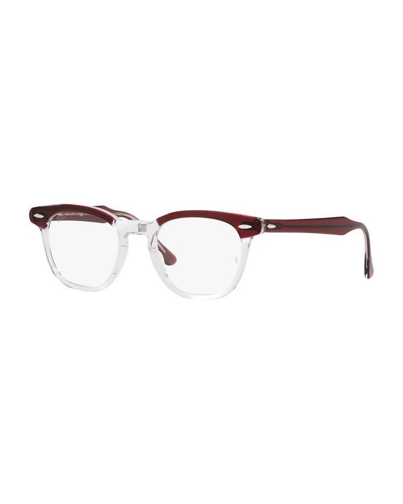 RB5398 HAWKEYE Unisex Square Eyeglasses Gray on Trasparent $41.17 Unisex