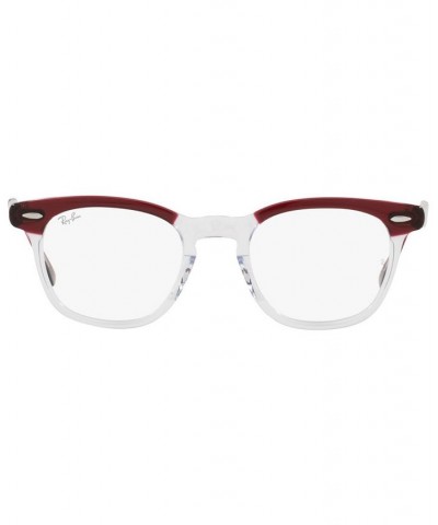 RB5398 HAWKEYE Unisex Square Eyeglasses Gray on Trasparent $41.17 Unisex