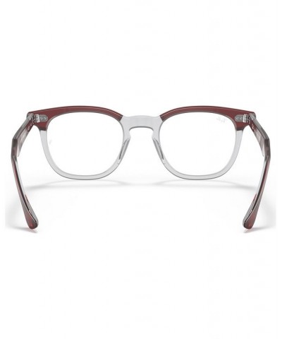 RB5398 HAWKEYE Unisex Square Eyeglasses Gray on Trasparent $41.17 Unisex